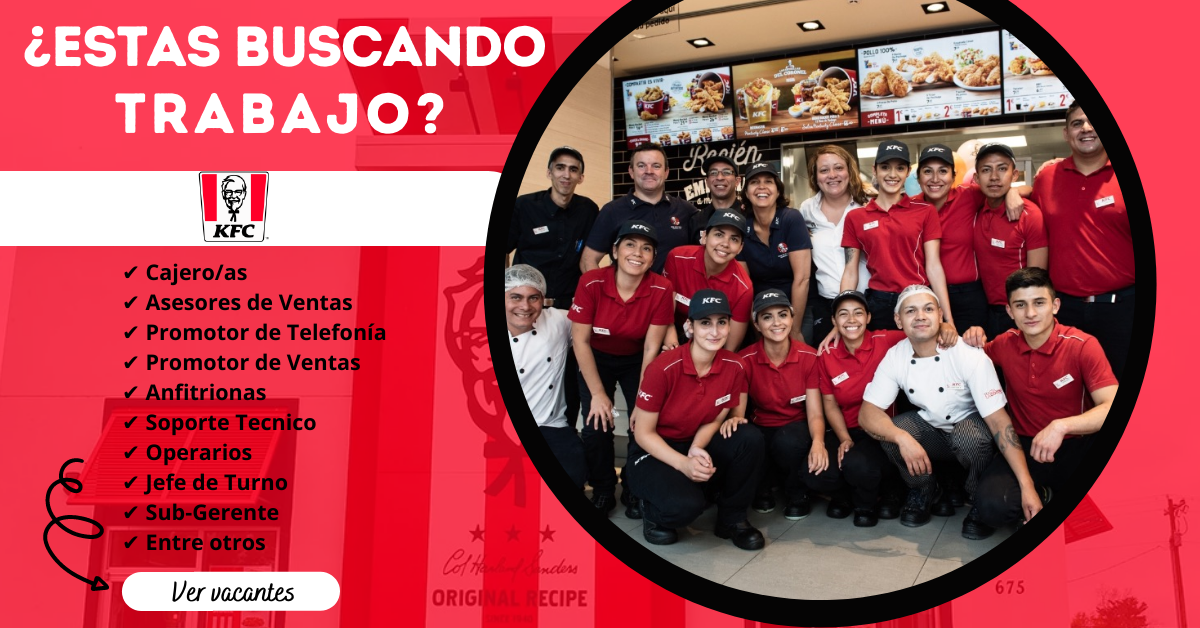 KFC – REQUIERE PERSONAL